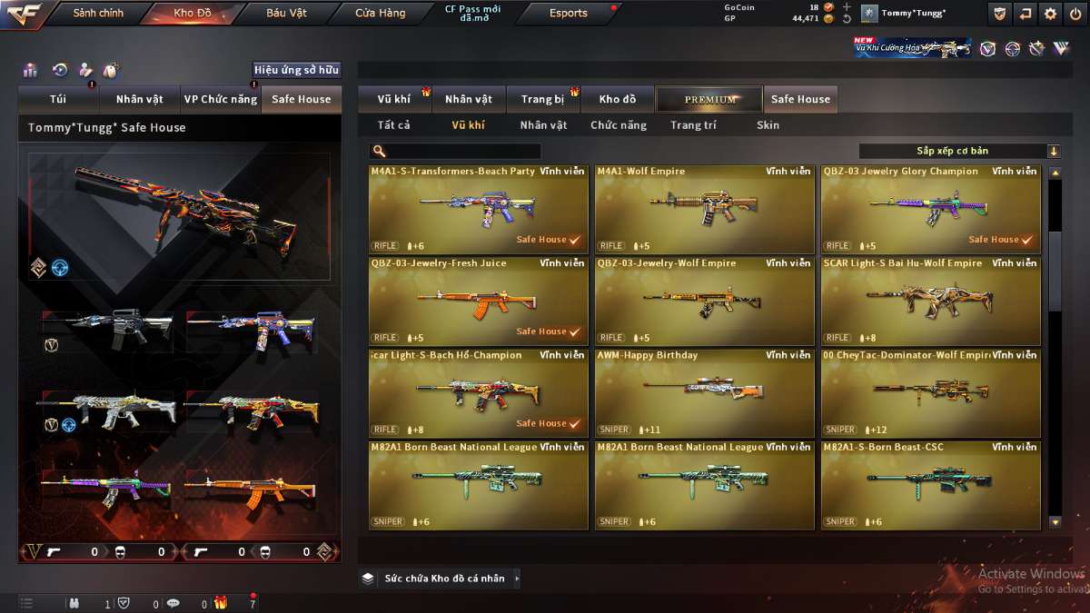 shop acc cf uy tin gia re